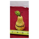 Jim Shore Pear Hinged Trinket Box 4007415