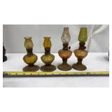 Vtg Mini Oil Lamps