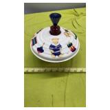 Vintage Toy Spinning Top LBZ Germany Metal Bear