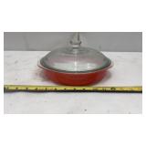 Vintage PYREX Pink Flamingo Covered Casserole