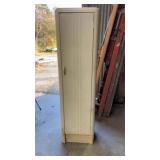 Vtg Tall Metal White Cabinet 18 x 12 x 66 inches