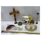 Dolphin Blown Glass Paper Weight, 2-Marble