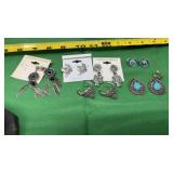 Southwest style drop  costume jewelry earrings