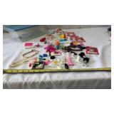Vintage Barbie Accessories & small Tote w/lid