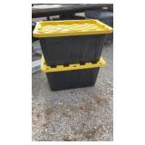 2-Heavy Duty Stackable Totes