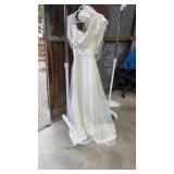 Antique Wedding Dress and Veil