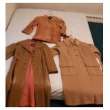 Vintage leather, suede and wool like coats size