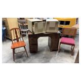 Nice Wood Desk (needs refinishing to be