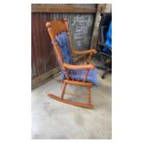 Wooden Rocking Chair w/ Cushions