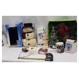 Fiber Optic Snowman, Hallmark, Metal Tree Wreath