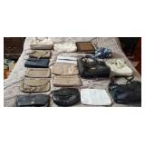 Vintage , Rosetta, Nicole , leather, clutch , and