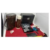 Polaroid Automatic 100 land camera,  coffee