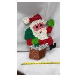 Vintage Santa Melted Plastic Popcorn Decor