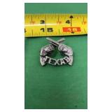 Texas Double Crossed Pistols Revolvers Pin Lapel