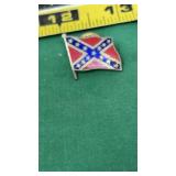 Vtg Rebel Confederate Flag Pin