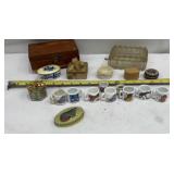 Vintage Set Of 7  Cartoon Mugs 1.25 Tall &