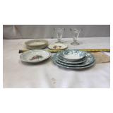 Upper Hanley Pottery Plates-Olympia Blue Willow