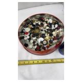 Variety of Buttons in Metal Tin