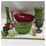 Vintage Carnival Glass Goblet, Frosted Green 7ï¿½