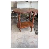 Antique Jacobean style barley twist side table.