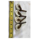 Antique Porcelain Wheel Casters