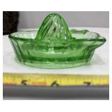 Vintage Green Depression Uranium Vaseline Glass