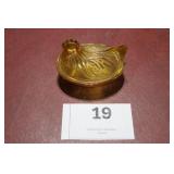 Amber Hen On A Nest 4.5 x 3.25