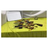 Tote w/ lid of Screwdrivers Various Sizes