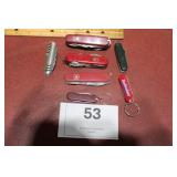 Assortment of Swill Army Knives