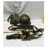 US M1 helmet and load-bearing equipment from the