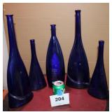 Blue Decorative Bottles