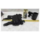Triple MP5 Magazine Drop Leg Pouch Black, UTG