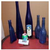 Blue Decorative Bottles