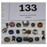 European lg. hole Beads, Similar to Pandora