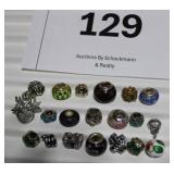 European lg. hole Beads, Similar to Pandora