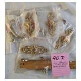 4 Brass Antique Style Drawer Pulls