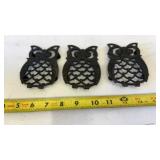 3-Owl Trivets