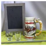 1983  Budweiser Christmas Beer Stein
