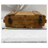 Wooden US Military Crate Box Ammunition