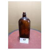 Antique 1 gal. Brown Bottle  Chip On Neck