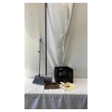 Brooms, Dust Pans, Crate