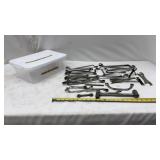 Tote w/ Lid  of Wrenches