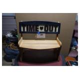 Childerns wooden time out bench 17.5"x10 x 20.5"