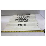 Wooden Produce Signs