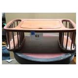 Wooden lap Desk W/Side Storage, adj. Stand