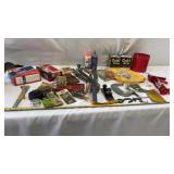 Oil Filters, Hardware, C Clamps, Caulk Gun, Spark