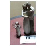 Willow Tree Figurines Together 8.5 & Heart 4.5"