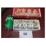 Set of 4 Handcrafted Quartet Porcelain Angels