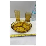 Anchor Hocking "Georgian" or "Honeycomb" glasses.