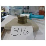 BRASS TONE CUFF BRACELET